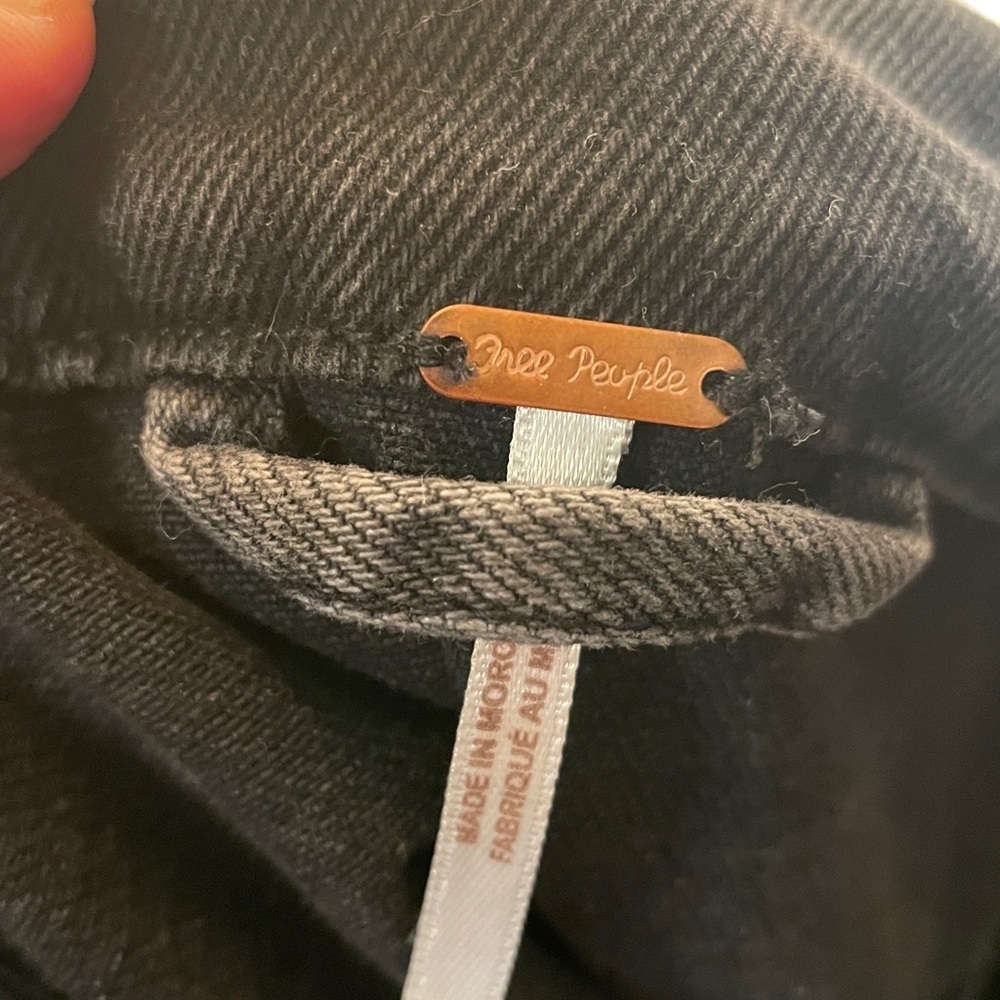Nordstrom (Free People) Black Denim Jacket- never worn without tags - Picture 7 of 7